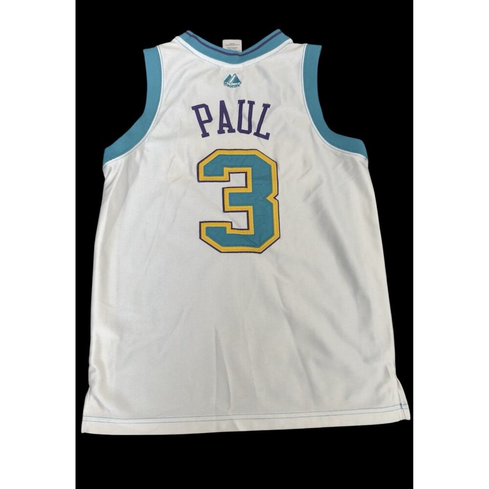 Vintage NBA Majestic New Orleans Paul #3 Kids Boys Basketball Jersey Size 10-12